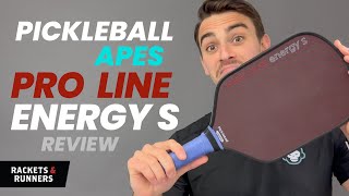 Pickleball Apes Pro Line Energy S Pickleball Paddle Review  Rackets amp Runners [upl. by Hairem]