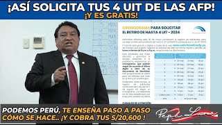 PODEMOS PERÚ TE ENSEÑA PASO A PASO CÓMO SE COBRA LAS 4 UIT [upl. by Gerri897]