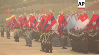 Clean pictures of Myanmar army day parade [upl. by Rakso821]