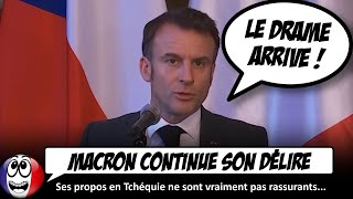 quotCest NOTRE GUERRE quot déclare Macron à propos de lUkraine lors de son voyage en Tchéquie [upl. by Bigelow]