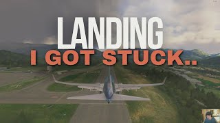 I got a bit ‘stuck’ Landing attempt [upl. by Marion859]