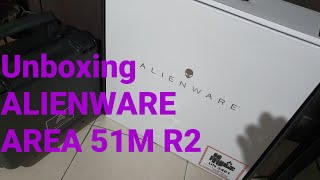 Unboxing de seguridad Alienware Area 51m R2 [upl. by Pubilis]