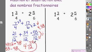 Nombre fractionnaire et fraction impropre [upl. by Elletsyrk]