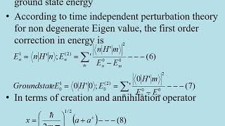 Second order correction in Energy  anharmonic oscillatortime independent perturbation method [upl. by Ahsenor]