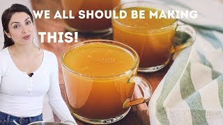 Best Bone Broth Recipe EVER amp Easiest  Bone Broth Benefits [upl. by Bates]