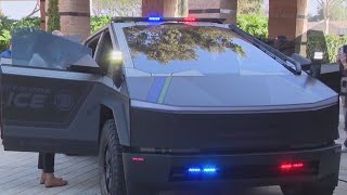 Irvine PD adds Tesla Cybertruck to fleet [upl. by Annayr]