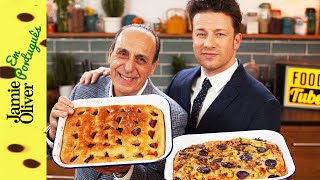 Como Fazer Focaccia  Jamie amp Gennaro  Jamie Oliver em Português [upl. by Cavallaro]