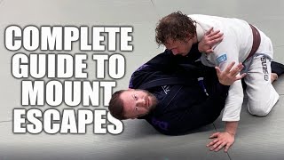 Complete Guide to Escaping The Mount  JiuJitsu Escapes [upl. by Michi614]