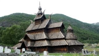 900 Year Old Borgund Stavkirke Temple Norway [upl. by Annauqaj]