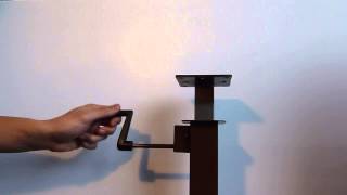 Table Lift with CRANKmechanism for heightadjustable tables hilo tables [upl. by Nabal906]