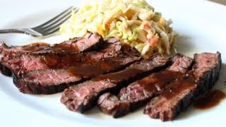 Grilled Coffee amp Cola Skirt Steak Recipe  Grilled Beef Marinated in Coffee and Cola [upl. by Eelrebmik]