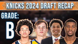 Pacome Dadiet the most underrated Tyler Kolek a major steal  2024 Knicks Draft Recap [upl. by Jansen314]