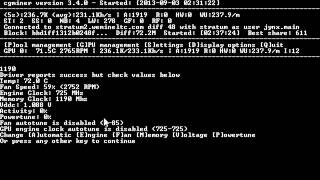 Cgminer Scrypt Mining Tuning Overclocking GPU Raise Hashrate Tutorial Litecoin Feathercoin etc [upl. by Acirre]