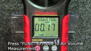 Dawson DAM100B Digital Anemometer Wind Meter with Temp amp Humidity Measurement [upl. by Eendyc]