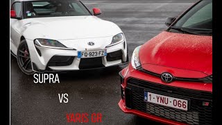 Toyota GR Yaris vs Supra 2 0 [upl. by Venus]