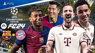 FC 24  Barcelona vs Bayern Munich  Champions League 2024 Full Match ft Yamal Kane  PS5™ 4K60 [upl. by Garneau]