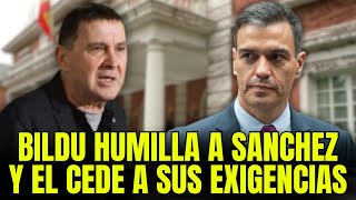 Bildu impone condiciones a Sánchez y desata una tormenta política en España [upl. by Sola]