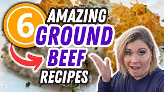 6 NEW INSANELY EASY WAYS TO USE GROUND BEEF  SIMPLE amp AMAZING Ground Beef Recipes [upl. by Odessa]