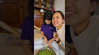 Shelling or peeling peas for storage  Simple life in Australia  Gardening vegetables [upl. by Pond]