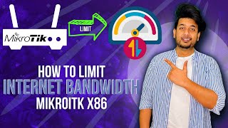 How to limit bandwidth on MikroTik router ports  MikroTik Series [upl. by Yoreel167]