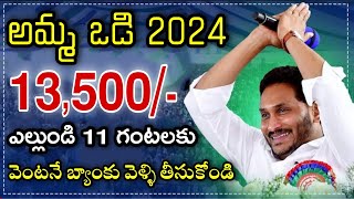 అమ్మ ఒడి ఎల్లుండి 11 గంటలకు 13500 Amma Vodi 2024 Release Date  Jagananna Amma Vodi Scheme 2024 [upl. by Camellia]