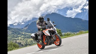 The complete route Alpe DHuez on a KTM Super Duke GT [upl. by Merilyn445]