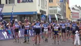 Sammendrag av 15 km fellesstart i Kristiansund under Toppidrettsveka 2014 [upl. by Ahsiener240]