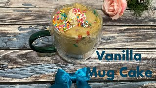 Vanilla Mug Cake in one minute Simple and tasty cake 😍 [upl. by Whitney]