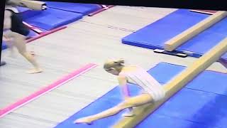 Lauren Gibbs Age 121996 Indiana Acros Gymnastics Training Summer [upl. by Gibeon616]