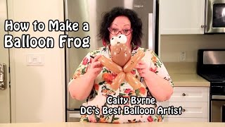 Balloon Frog  Balloon Animals Tutorial [upl. by Bullion120]