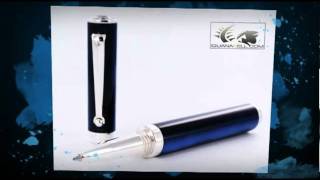 Montegrappa Espressione Blue Nacre Resin Rollerball Pen [upl. by Alletniuq921]