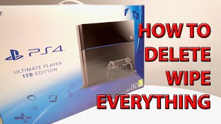 How To Factory Reset Completely Erase Everything PS4 [upl. by Arikal]