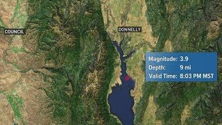 Magnitude 39 earthquake strikes south of Donnelly [upl. by Eidson310]