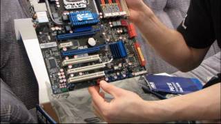 ASUS P6T SE X58 Core i7 LGA1366 DDR3 Motherboard Unboxing amp First Look Linus Tech Tips [upl. by Llemmart]