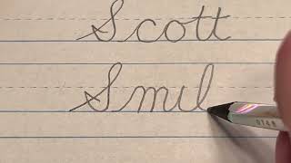 How to connect cursive capital quotSquot [upl. by Wehttan453]