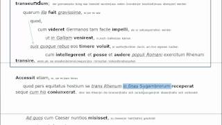 Tutorial Latein Nachhilfe35 CaesarprüfungstextTeil4 [upl. by Yelnahs]
