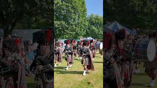 scotlandthebrave by Blairgowrie pipeband marchingband during 2024 Birnam highlandgames shorts [upl. by Toll1]