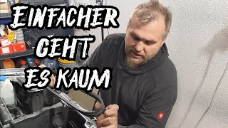 Keilrippenriemen Wechsel in 5 Min Servo und Lichtmaschine Audi 80 Coupe 23L 10V [upl. by Ahtinak]