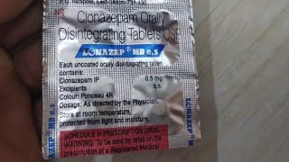 Lonazep MD Tablet Uses  All Details amp Clonazepam Benefits Side Effects [upl. by Derdlim835]