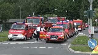 Feuerwehrbereitschaft 1 RP Köln AachenHeinsberg zur überörtlichen Hilfe nach Wesel [upl. by Mahau128]