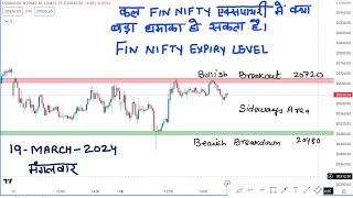 Fin Nifty Analysis For Tomorrow 19 March 2024  Fin Nifty Prediction For Tomorrow [upl. by Maiah282]