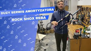 DUŻY SERWIS AMORTYZATORA ROCK SHOX REBA DUAL AIR 26”  Clinic Bike 30 [upl. by Bronwen]