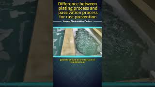 Difference between plating process and passivation process for rust prevention factory [upl. by Garwood461]