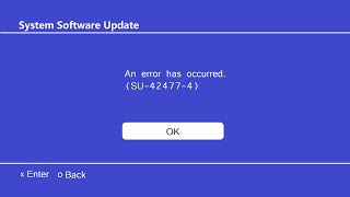 Fixed PS4 Error Code SU424774  An error has occurred  System software update [upl. by Konstantin224]