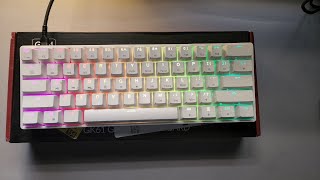 GK61 60 Keyboard Unboxing Yellow Switches  ASMR [upl. by Nerw]