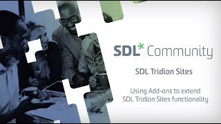 SDL Tridion Sites  Using Add ons to extend SDL Tridion Sites functionality [upl. by Sukramaj54]