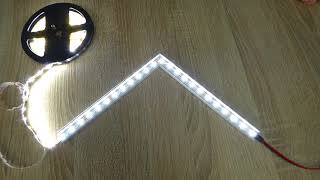 Come fare un angolo a 90° senza tagliare la strip LED [upl. by Anoif]