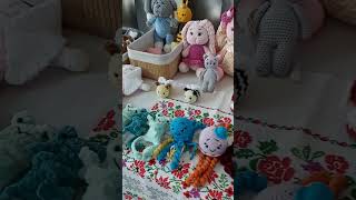 Jucarii crosetate la Targul Artizanilor Diasporei din Franța jucariicrosetate crochet croșetat [upl. by Kall]