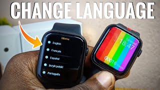 How To CHANGE w26 Smart Watch Language 2022 [upl. by Fricke]