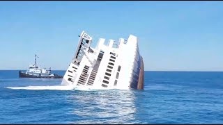 Sinking MV Twin Capes  Cape May Ferry [upl. by Olenolin]